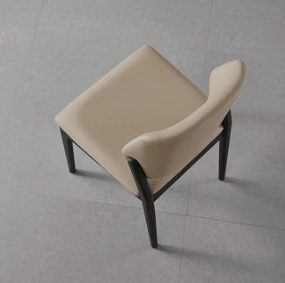 designer dining chairs harper wooden legs fabric