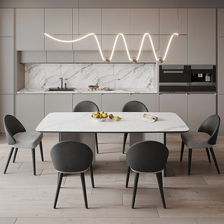 designer lily sintered stone dining table