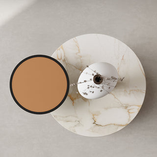 designer round marble top flora