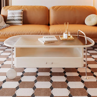 dina elegant coffee table with wheels