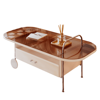 dina living room coffee table with wheels