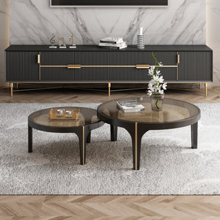 dola tri leg glass coffee table