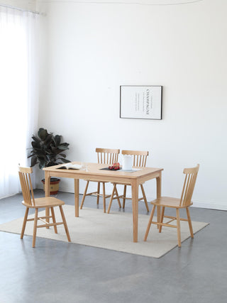 durable oak solid wood dining table marco