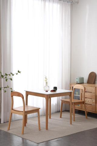 durable oak wood armando square dining table