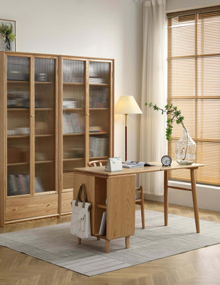 efficient storage rocco solid wood study desk design