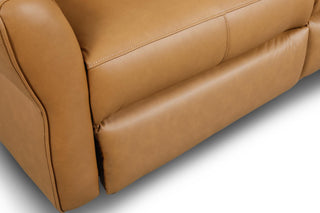 electric brown leather recliner sofa molly