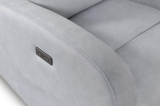 electric recliner armchair nathan grey