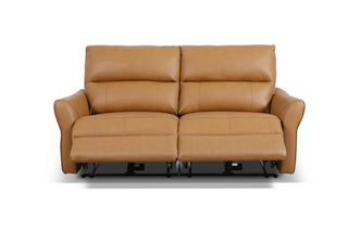 electric recliner brown leather sofa molly