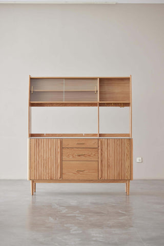 elegant denise sideboard with fluted doors