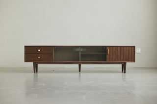 elegant lucer walnut color oak console