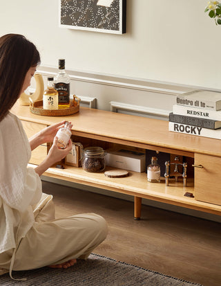 elegant mike solid wood console design