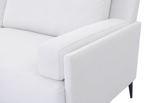 elegant white sofa aaron