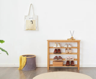 elise shoe bench with shelf