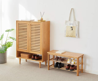 elise wooden bench for entryway