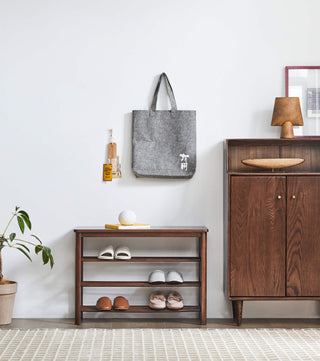 elise wooden shoe bench