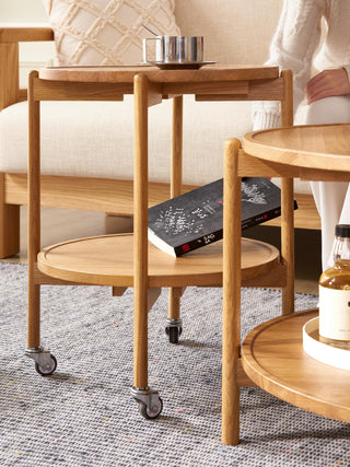 ella oak coffee table functional
