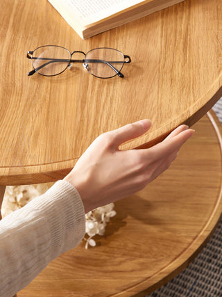 ella oak coffee table sleek design