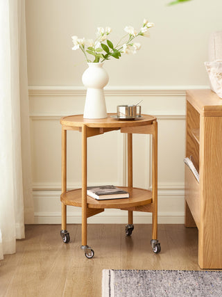 ella oak coffee table versatile set