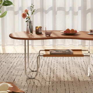 elsa modern wood coffee table ash