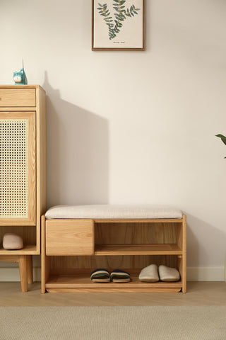 fabio bench with shoe organizer