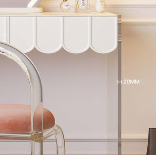 fabiola glam dressing table with lights
