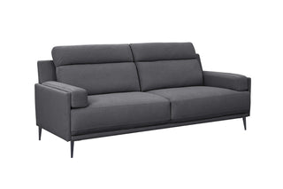 fabric sofa grey comfortable cozy