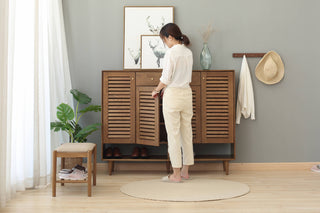 farrah small bench with shoe cubby