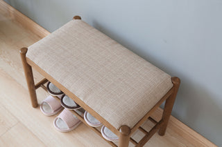 farrah small entryway bench with shoe storage