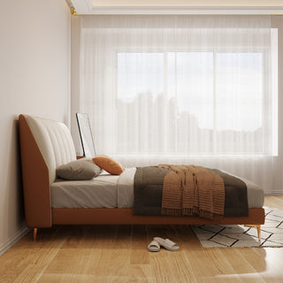 federica modern king size platform bed