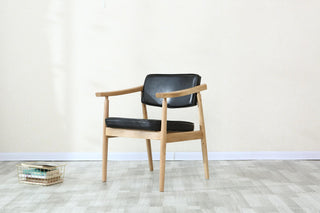 felipe wooden dining chair with arms