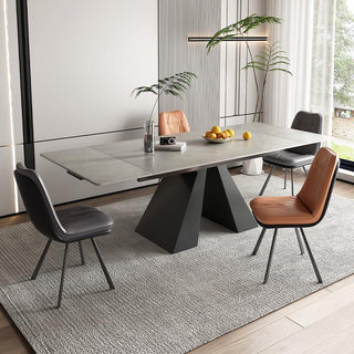 festivo elegant grey extendable dining