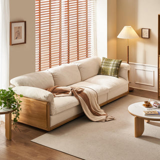 fortuna three seater sofa wooden frame