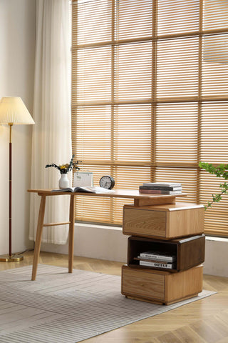 functional elegance alberto designer study table oak wood