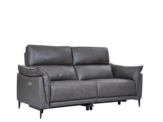 gabriel electric sofa recliner grey leather