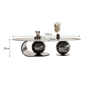 genoa luxury coffee table gold black base