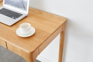 girona study desk wooden home office