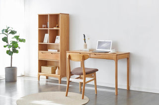 girona study desk wooden space efficient