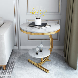 gold metal frame primrose side table