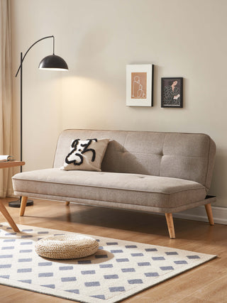 grey fabric small sofa bed verona