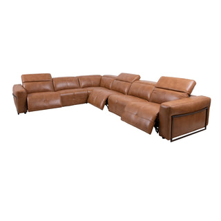 hanna sectional sofa with power recliners
