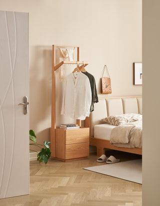 helena bedside table with clothes rack