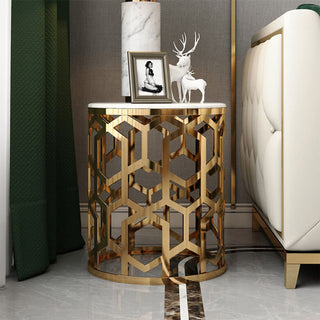 herman gold side table