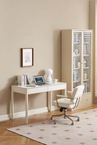 high quality cleo white study table