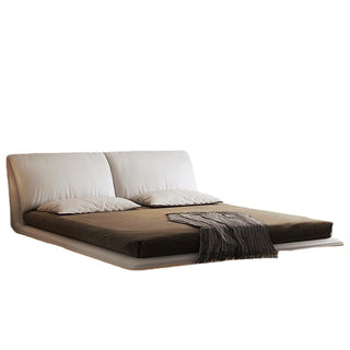 isabella king platform bed white