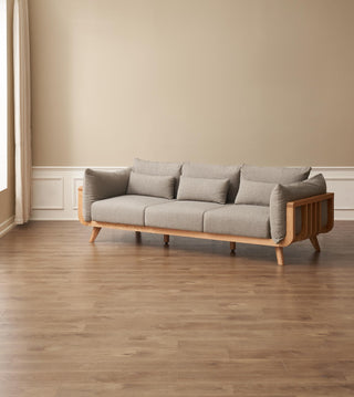 japandi sofa zuri grey fabric