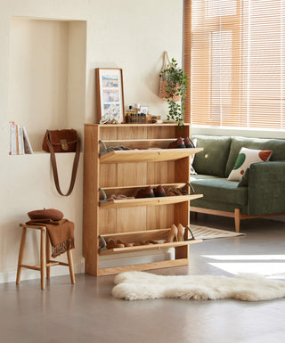 kiara slim shoe rack