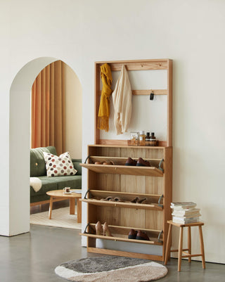 kiara space saving shoe rack