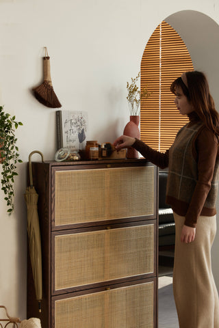 kiara wooden shoe cabinet