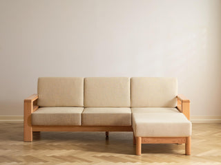 l shape oak wood sofa oaky