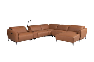 leather modular sofa issac